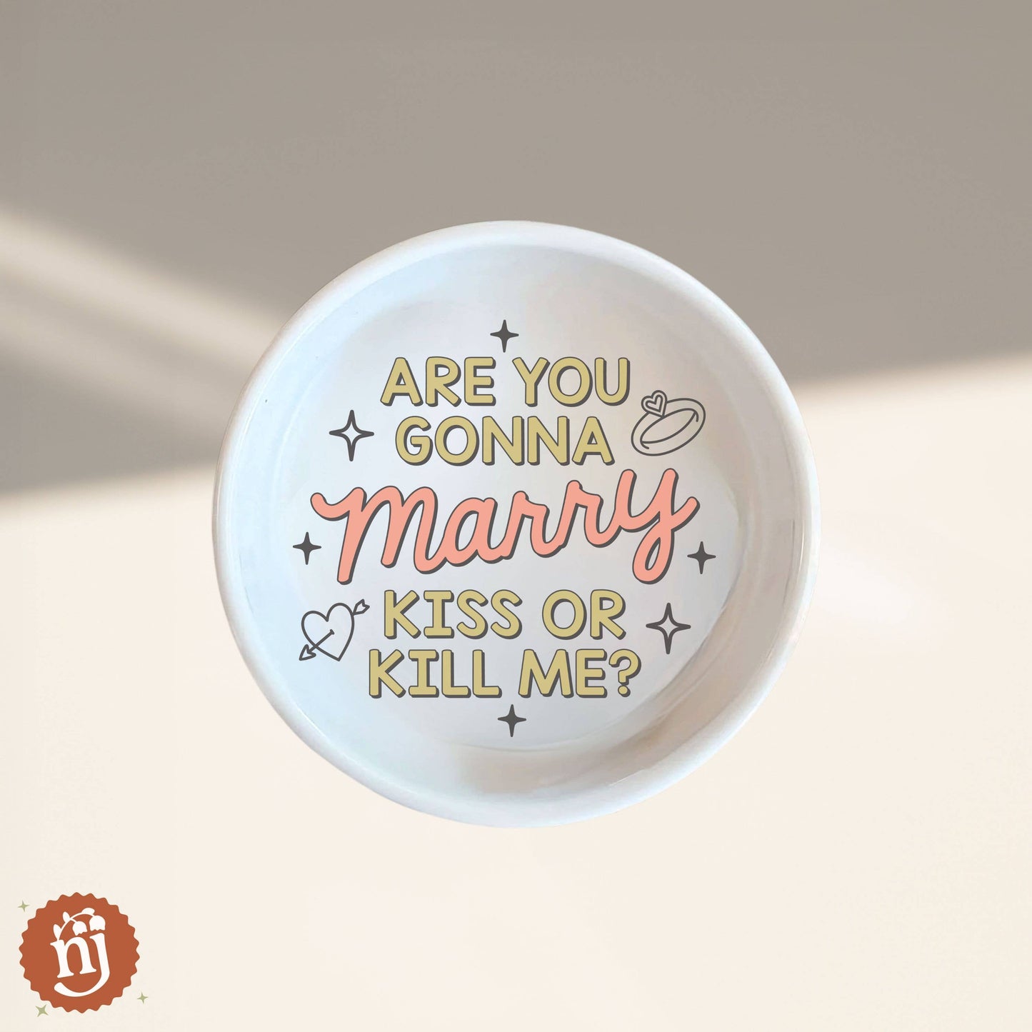 Taylor Inspired Marry Kiss or Kill Me? Trinket Ring Dish