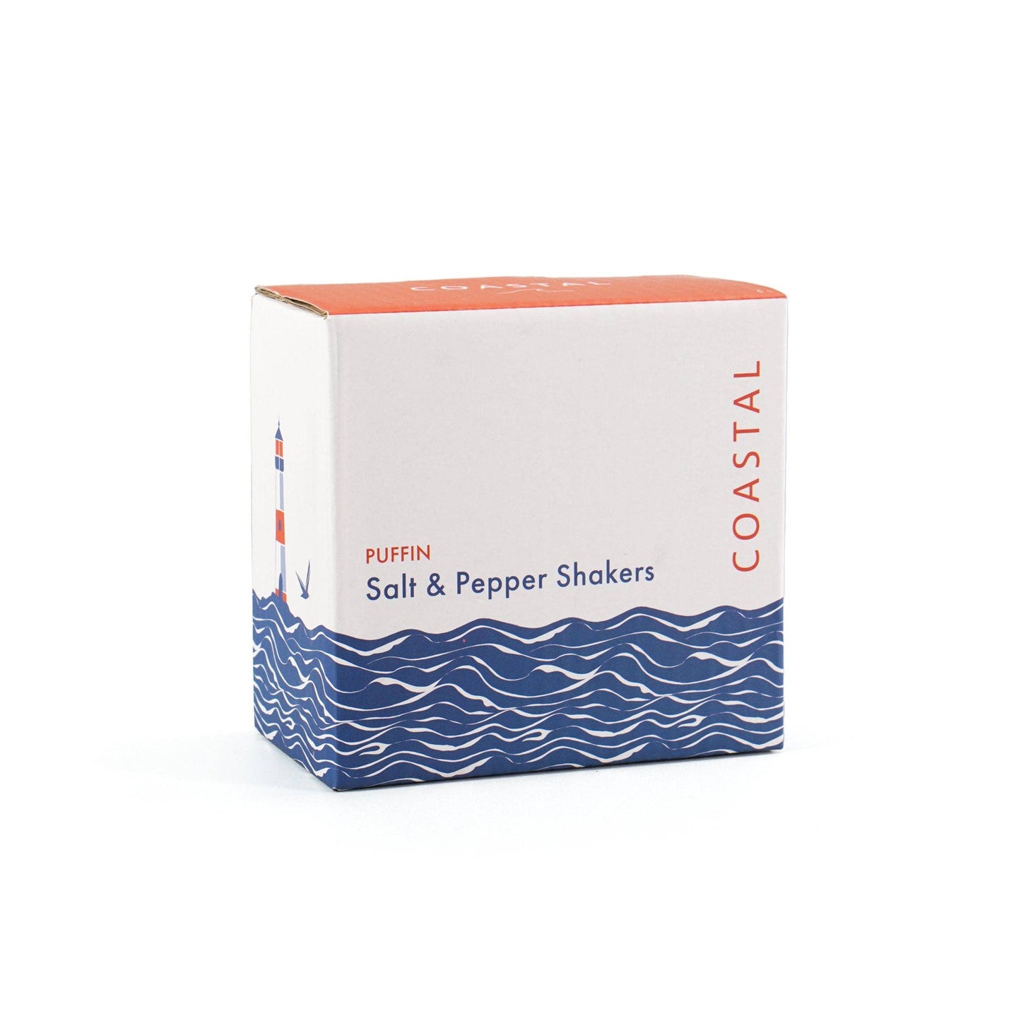 Salt & Pepper Shakers Ceramic Boxed - Coastal (Puffin)