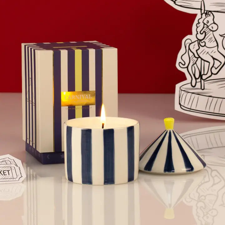 Carnival: Navy Magician Candle - Oud & Leather