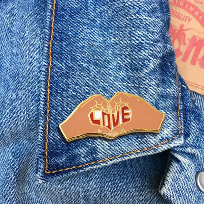 Heart Hands Love - Enamel Pin