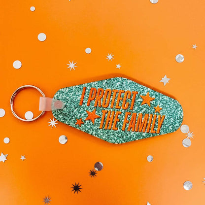 Motel Style Keyring, I Protect The Family
