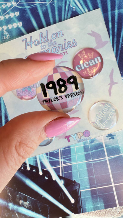 Taylor Swift Inspired 1989 Magnets Set Of 5