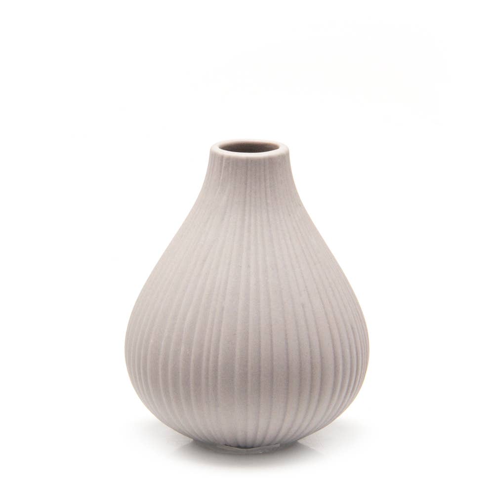 Frost - Matte Bisque Bud Flower Vase Glazed on Inside