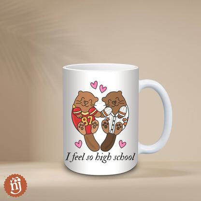 Travis & Taylor I Feel So High School Ceramic Mug