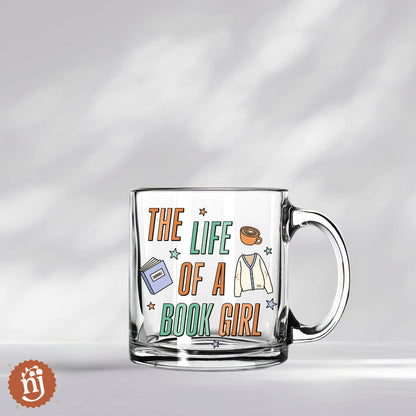 Taylor Showgirl Era Inspired Life of a Book Girl Glass Mug