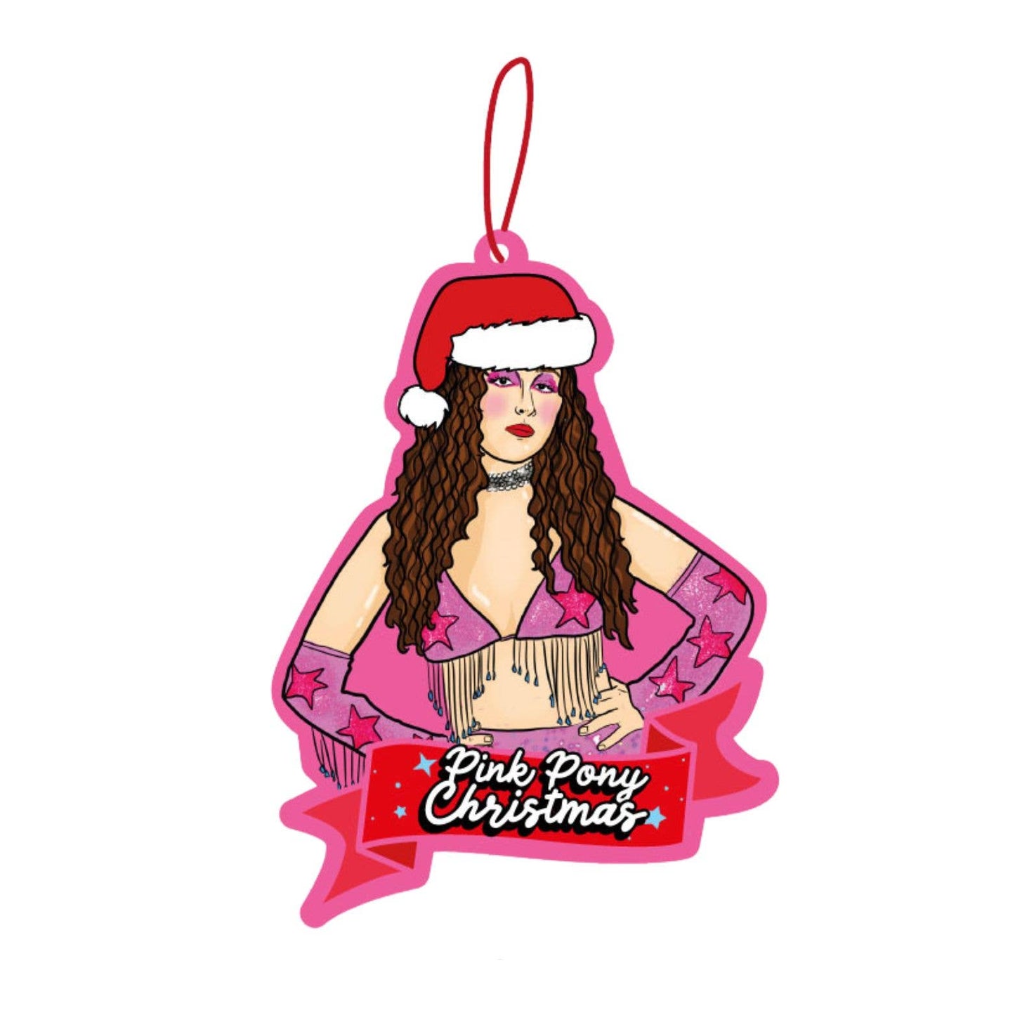 Pink Pony Christmas Ornament