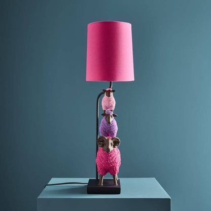 Table lamp Colorful Sheep Pink, polyresin, 35 x 20 x 67.5