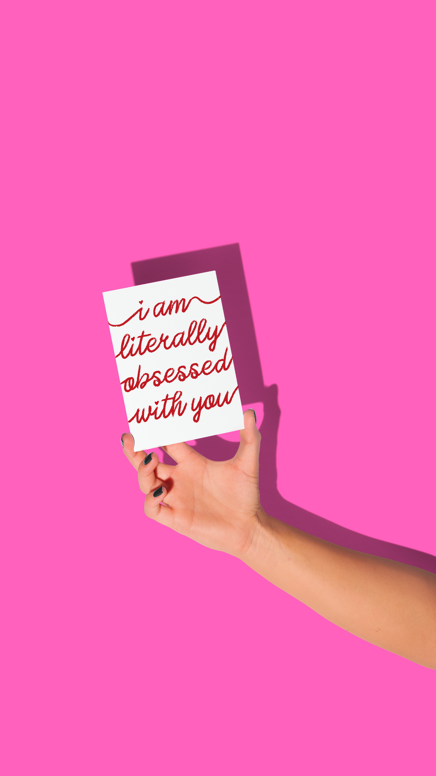 I Am Literally Obsessed With You Card - Valentines Funny Card Anniversary Love Greeting Card Partner Funny Gift Love You Card Anniversary