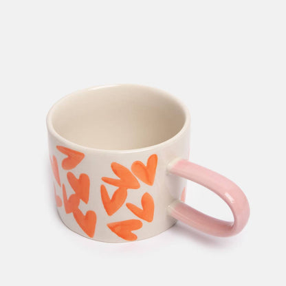 Caroline Gardner Red Magnet Hearts Ceramic Mug