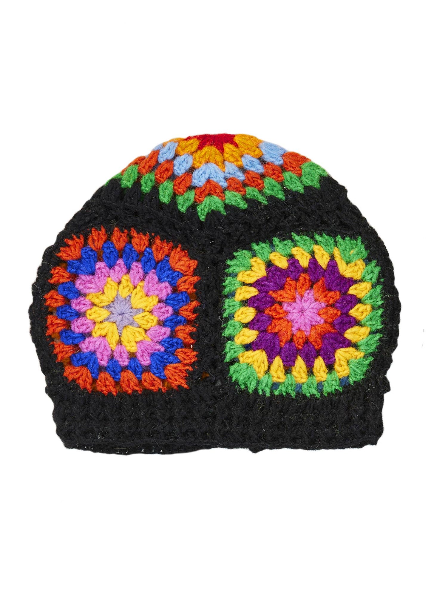 Crochet Rainbow Beanie