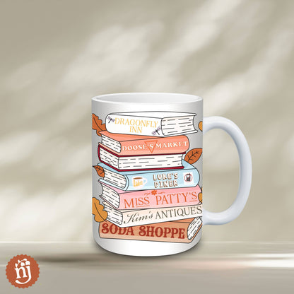 Gilmore Girls Inspired Bookstack Ceramic Mug