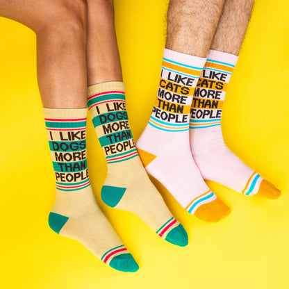 I Like Dogs More Than People - Gym Crew Socks