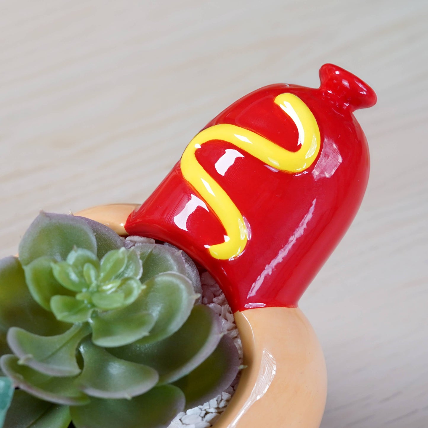 Ceramic Hot Dog Planter