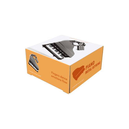 Metalmorphose Keyring Black & White Piano & Stool Keyring