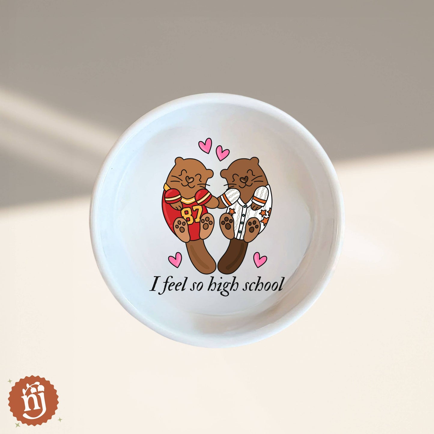 Travis & Taylor I Feel So High School Trinket Dish - White