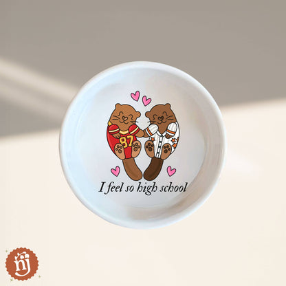 Travis & Taylor I Feel So High School Trinket Dish - White