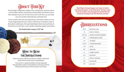 Unofficial Snoop Dogg Book & Crochet Kit