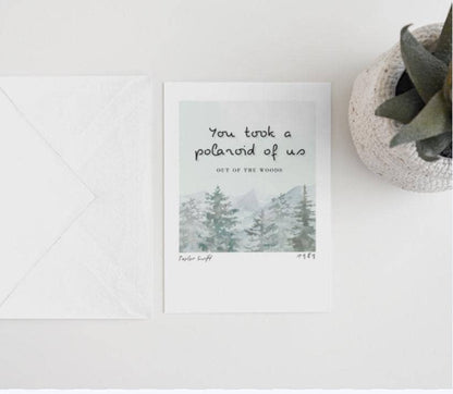 "You took a polaroid of us" Taylor Swift Inspired Art Print