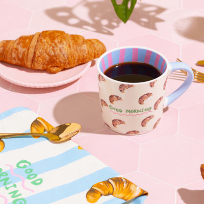 Eleanor Bowmer Good Morning Croissant Mug