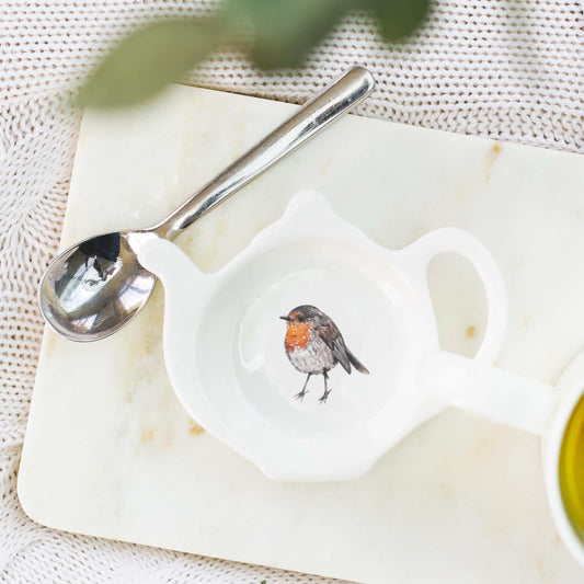 Robin Teabag Tidy in a Gift Box