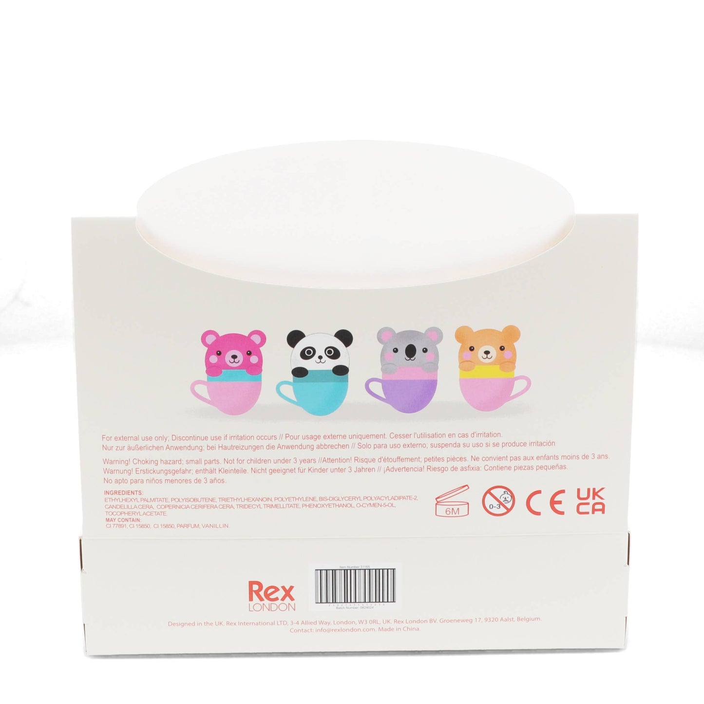 Mini berry scented lip balm - Teacup