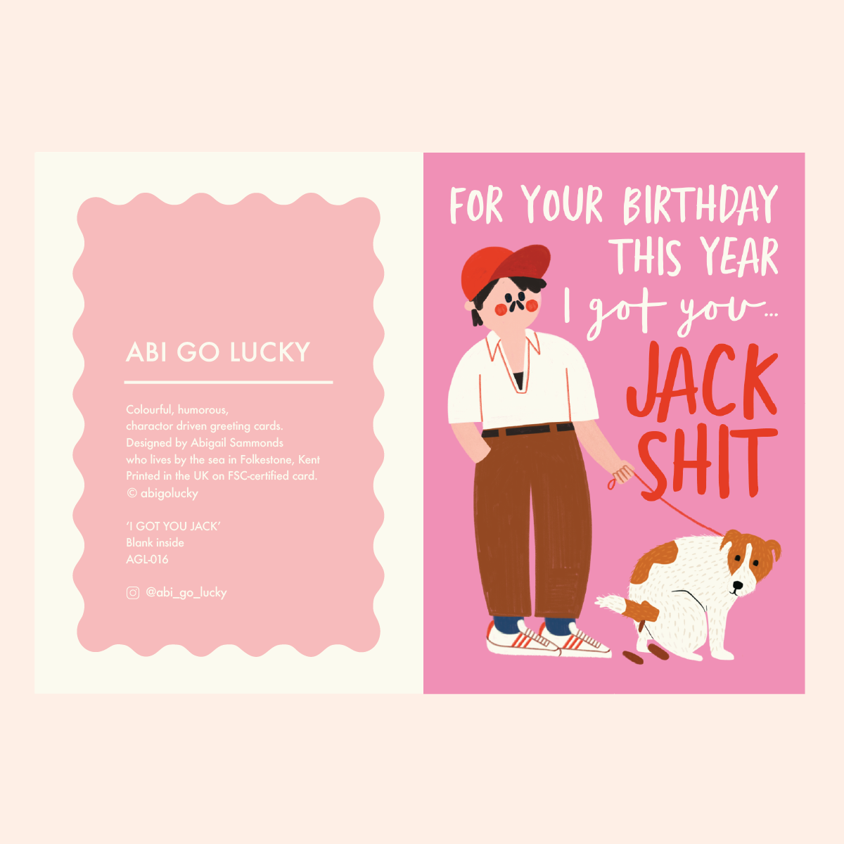 I GOT YOU JACK - FUNNY BIRTHDAY CARD