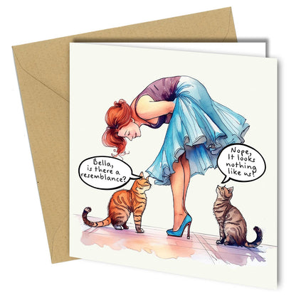 #1636 BIRTHDAY Anniversary Cat Greeting CARD Rude Cheeky Fun