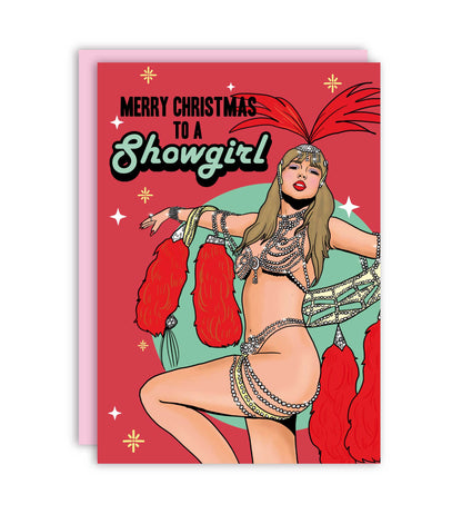Merry Christmas To A Showgirl Greeting Card