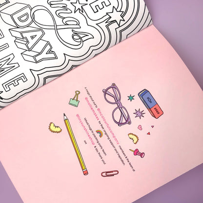 Colouring In To Calm Within book A4 Coloring In Book