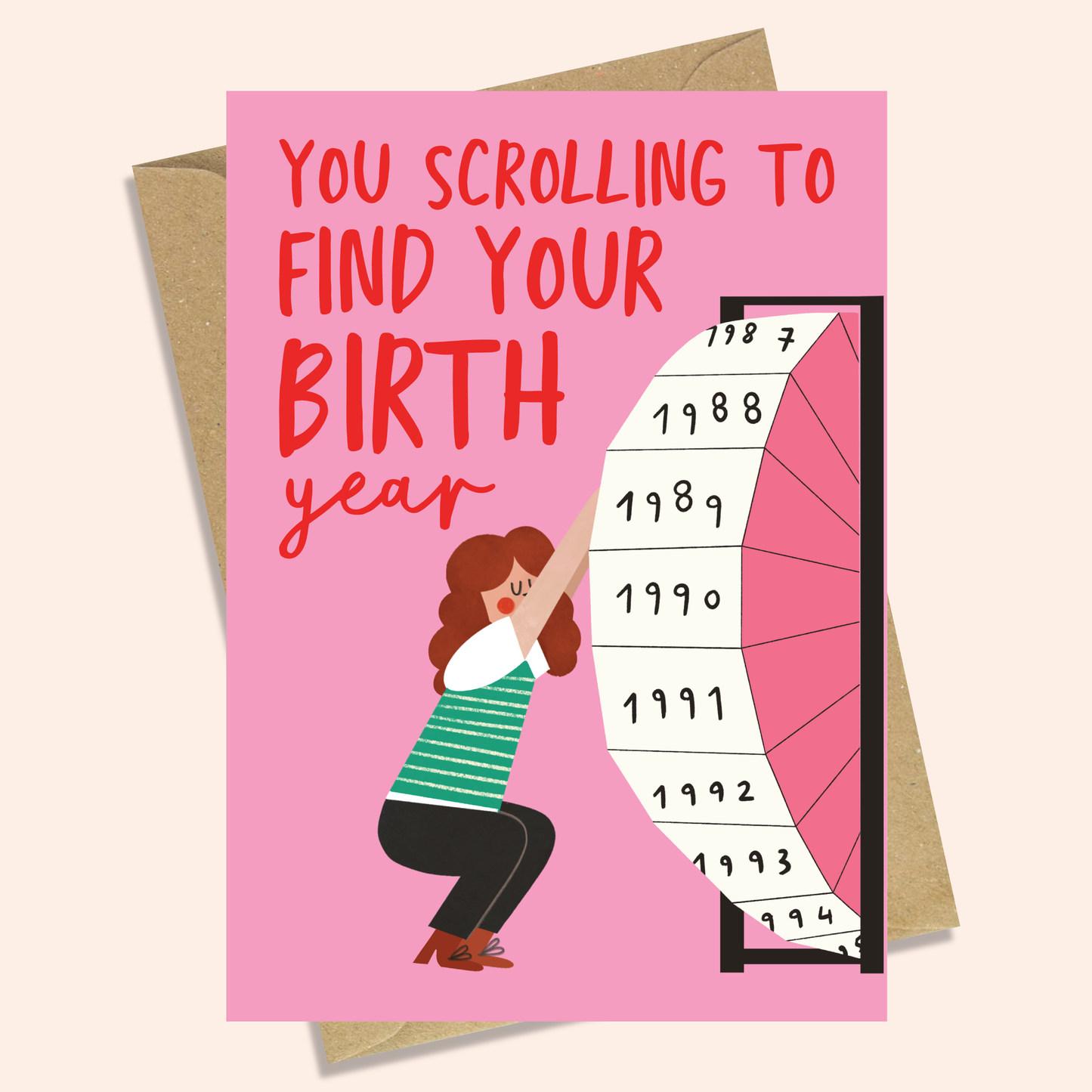 SCROLLING - FUNNY BIRTHDAY CARD