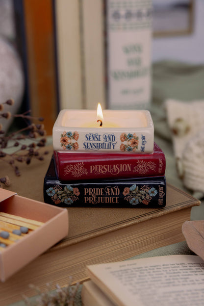 Bookstack Candle - Jane Austen