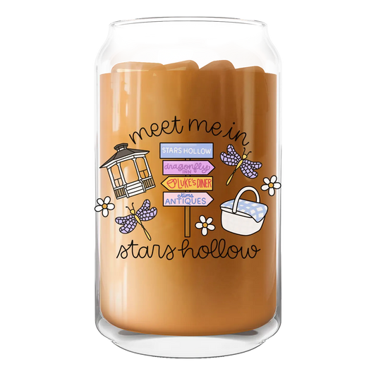 Gilmore Girl Inspired Meet Me in Stars Hollow Coffee Glass