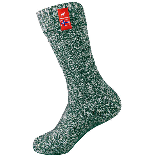 Norwegian Fjord Socks - Pine Green 