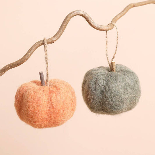 Felt Pumpkin Hanging Decoration