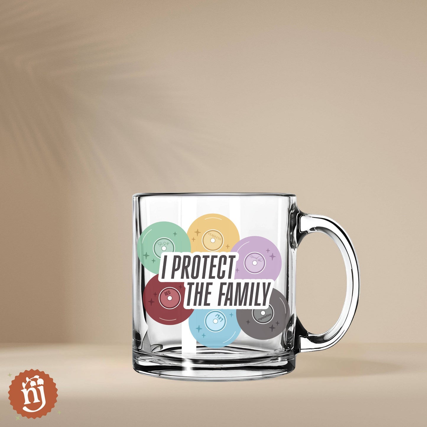 Taylor Father Figure I Protect The Family Glass Mug