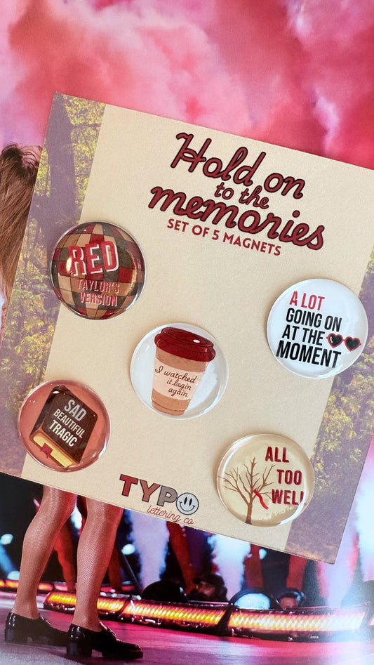 Taylor Swift Inspired Magnets Set of 5