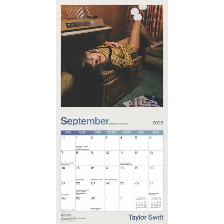 Taylor Swift 2025 Mini Calendar