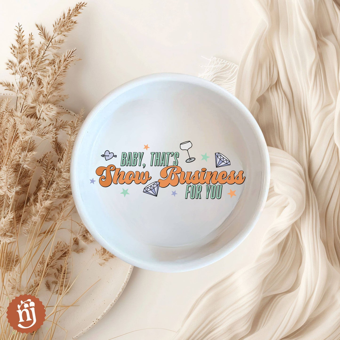 Taylor Inspired That's Show Business for You Trinket Dish