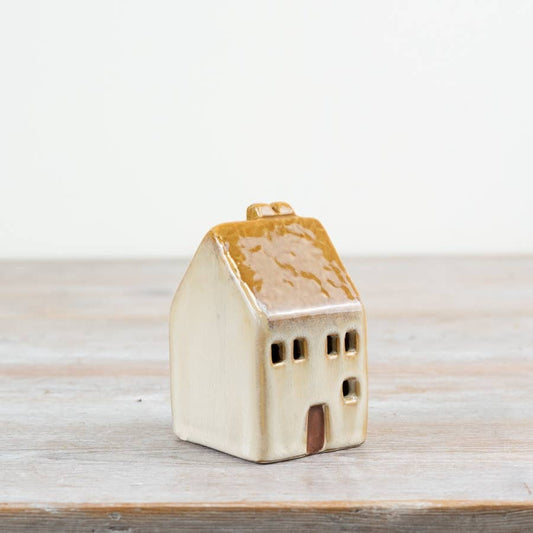Burnt Orange LED House - 10 Cm