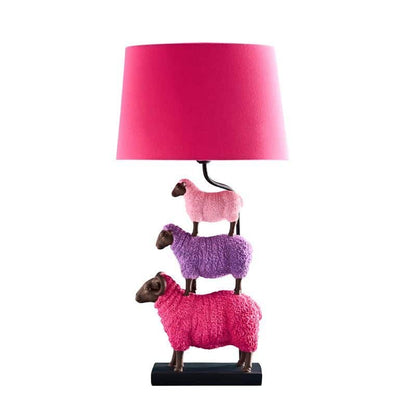 Table lamp Colorful Sheep Pink, polyresin, 35 x 20 x 67.5