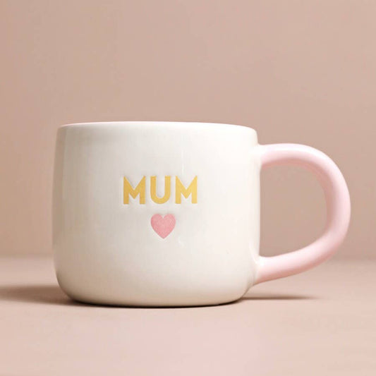 Ceramic Pink Heart Mum Mug