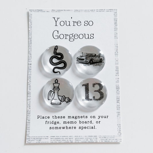 You're So Gorgeous Era-  Glass Magnet Set