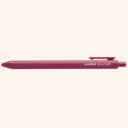 Karma is a Cat Single Jotter Pen