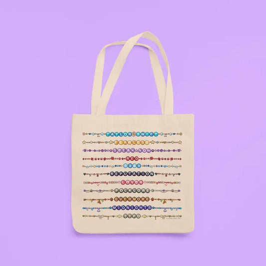 Taylor Swift Albums Friendship Bracelets Tote Bag