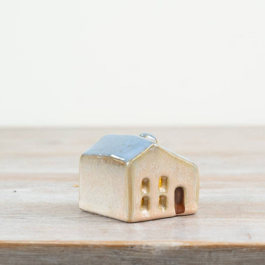 Blue Roof Light Up House - 5cm