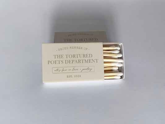 Tortured Poets Department Member Taylor Swift Matchbook