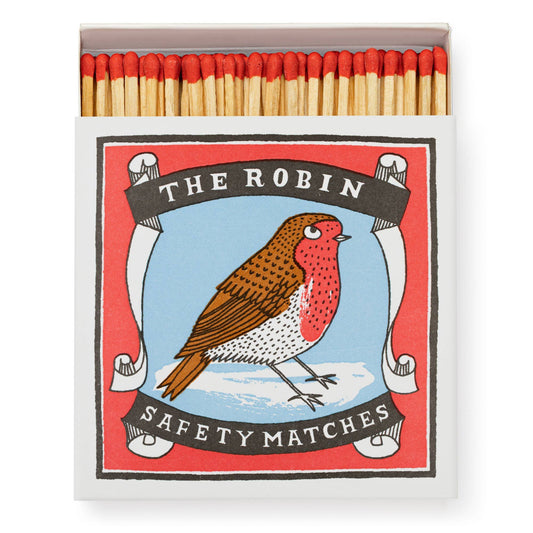 Archivist Gallery Red Robin - Square Matchboxes 🎄