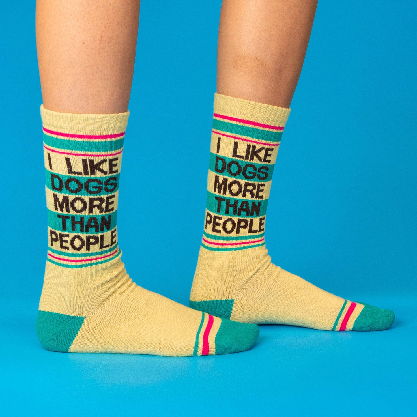 I Like Dogs More Than People - Gym Crew Socks