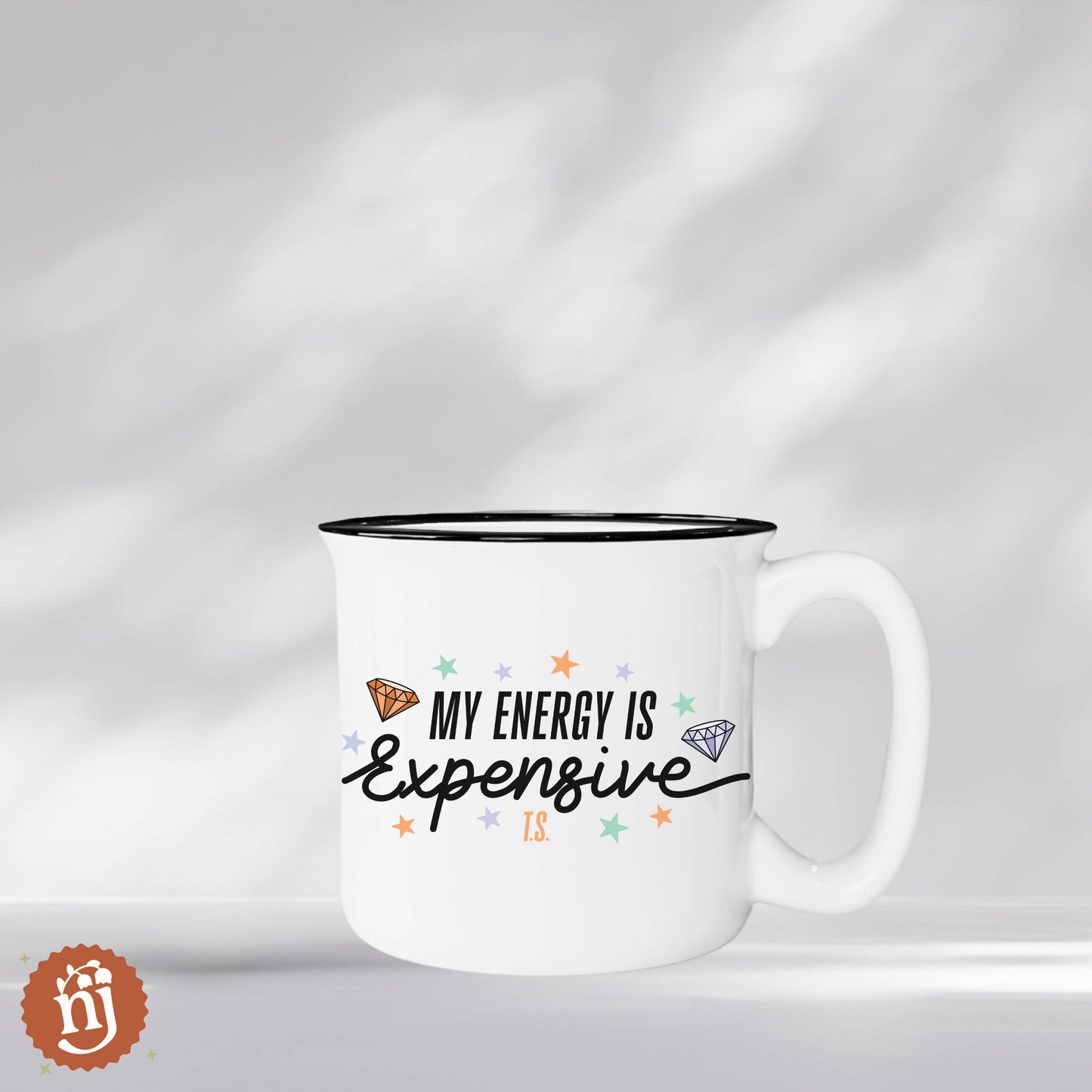 Taylor Showgirl Inspired My Energy Is Expensive Campfire Mug