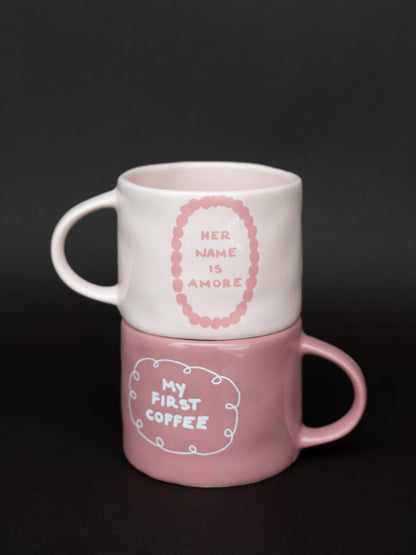 Ceramic Mug by Sisi - My first coffee